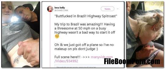 LenaKellyxxx, ManyVids: Lena Kelly - Buttfucked in Brazil: Highway Spitroast [UltraHD 2K/1920p/1.43 GB]