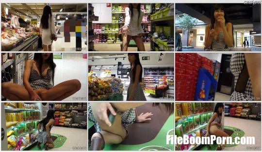 ManyVids: Littlesubgirl - Fucks Cucumber and Squirts In Supermarket [FullHD/1080p/2.26 GB]