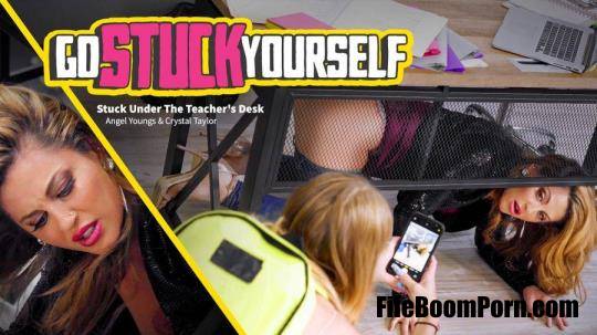 GoStuckYourself, AdultTime: Crystal Taylor, Angel Youngs - Stuck Under The Teacher's Desk [FullHD/1080p/1.39 GB]