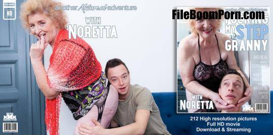 Mature.nl: Nikki Nuttz (27), Noretta (72) - Toyboy loves fucking his shaved 72 year old stepgrandma Noretta on her couch [FullHD/1080p/1.15 GB]