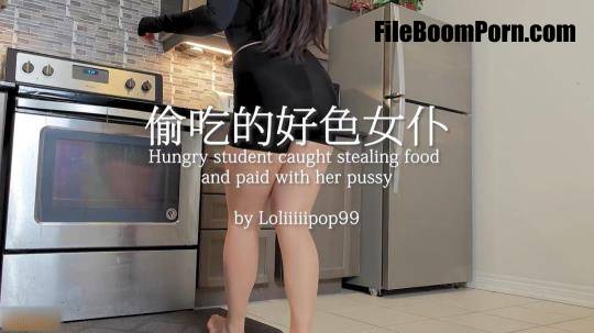 Loliiiiipop99 - Hungry student caught stealing food and paid with her pussy [FullHD/1080p/605 MB]