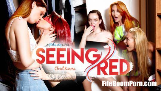 GirlsWay: Maya Kendrick, Lacy Lennon, Lola Fae - Seeing Red: Closet Kissers [FullHD/1080p/1.98 GB]