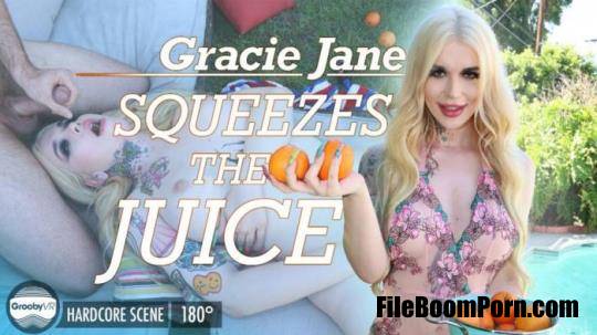 GroobyVR: Gracie Jane - Gracie Squeezes The Juice! [UltraHD 2K/1920p/5.35 GB]