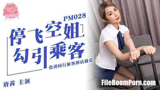 Peach Media: Luo Jinxuan - Grounded flight attendants seduce passengers to lure fellow travelers to have sex in hotels [PM028] [uncen] [HD/720p/527 MB]