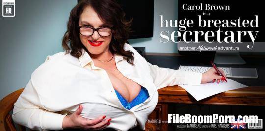 Mature.nl: Carol Brown (EU) (54) - Huge breasted secretary Carol brown is horny at work [FullHD/1080p/710 MB]