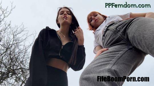 ppfemdom: Sofi, Kira - Bully Girls Spit On You And Order You To Lick Their Dirty Sneakers [FullHD/1080p/769 MB]