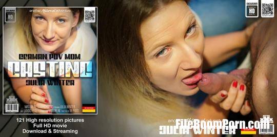 Julia Winter (EU) (36), Lando Ryder (29) - POV casting fucking and sucking with German mom Julia Winter [FullHD/1080p/1.30 GB] Mature.nl, Mature