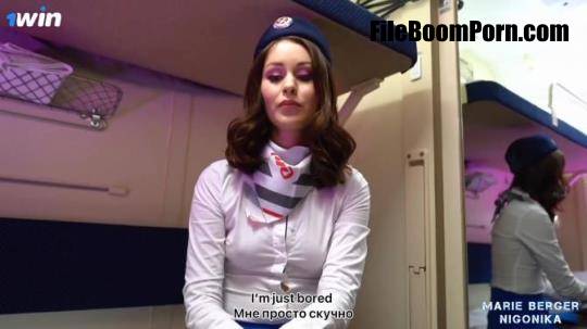 Pornhub: Marie Berger - Train conductor, gave herself to a passenger, facial [FullHD/1080p/728 MB]
