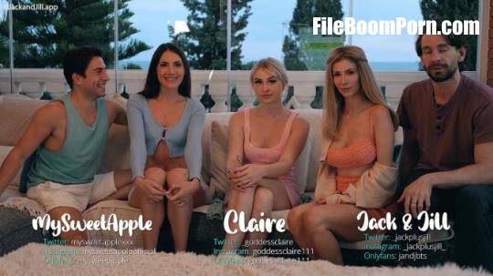 ManyVids: Jack, Jill, Kim, Paolo, MySweetApple, Claire, GoddessClaire - Our First Real Orgy [FullHD/1080p/4.51 GB]