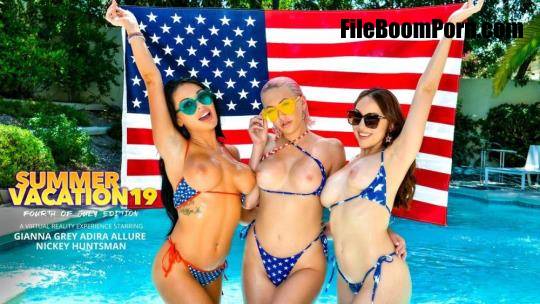 NaughtyAmericaVR: Adira Allure, Gianna Grey, Nickey Huntsman - Summer Vacation 19: Fourth of July Edition [UltraHD 2K/2048p/16.5 GB]