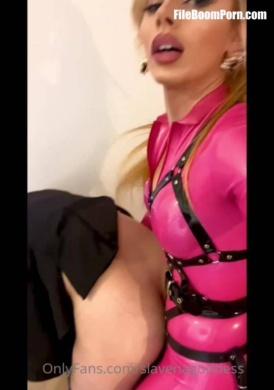 GoddessSlavena: Playing With Her Slave In Pink Latex Catsuit 5 [UltraHD/1364p/355.52 MB]