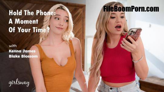 GirlsWay, AdultTime: Blake Blossom, Kenna James - Hold The Phone: A Moment Of Your Time? [SD/544p/558 MB]