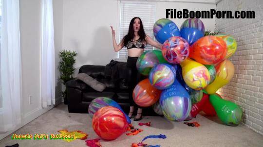 JJ Balloon Inflatables - Femdom Mistress Destroys Your Balloons [FullHD/1080p/629.61 MB]