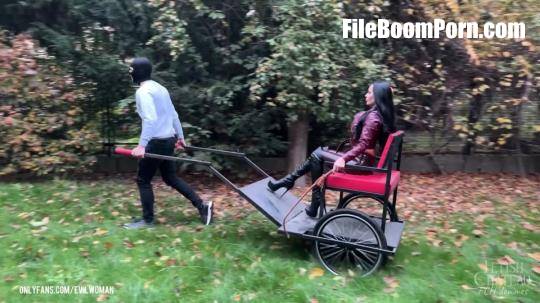 FetishChateauDommes: Carriage riding for Queen Evilwoman [FullHD/1080p/436.45 MB]
