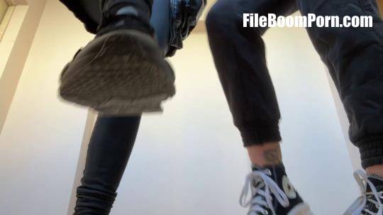 PetitePrincessFemDom: Mistress Kira, Mistress Sofi - Double POV Spitting And Dirty Sneaker Soles Worship [FullHD/1080p/540.26 MB]