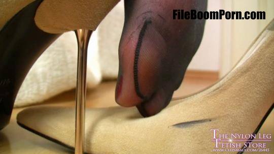 Clips4sale: The Nylon Leg Fetish Store - Pure Dangling With Cream Stilettos [FullHD/1080p/1.03 GB]