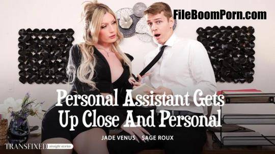AdultTime, TransFixed: Jade Venus, Sage Roux - Personal Assistant Gets Up Close And Personal [FullHD/1080p/923 MB]